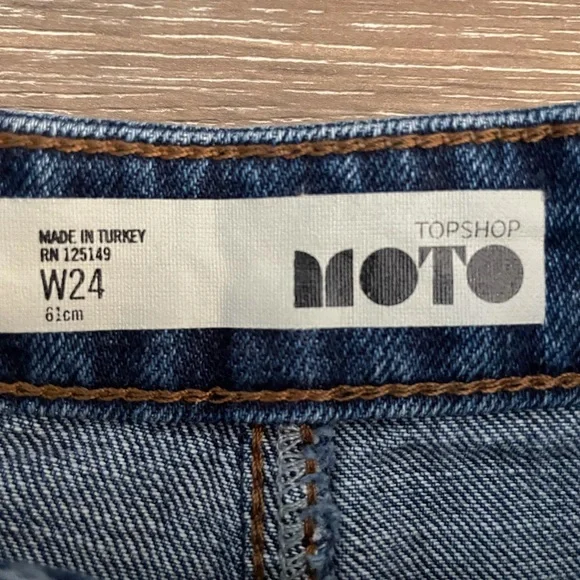 Topshop Moro Denim Skirt - Sz 1 - Picture 3 of 7